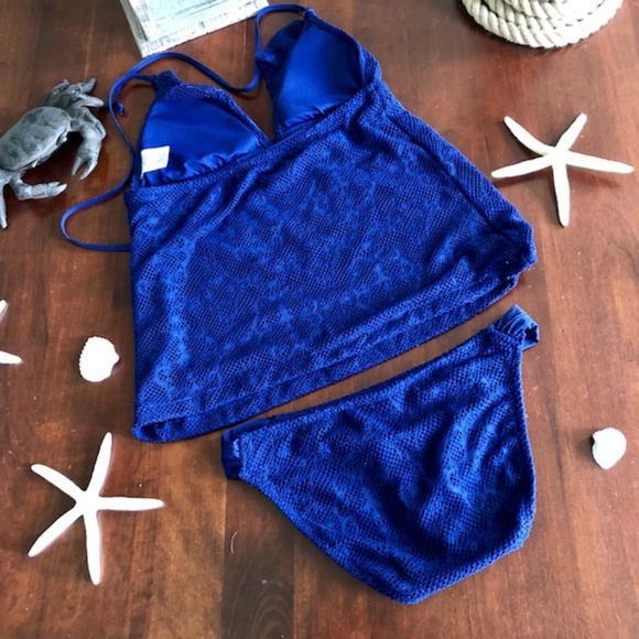 Super Cute Deep Blue Tankini - Picture 4 of 4